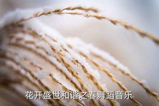 花开盛世和谐之春舞蹈音乐