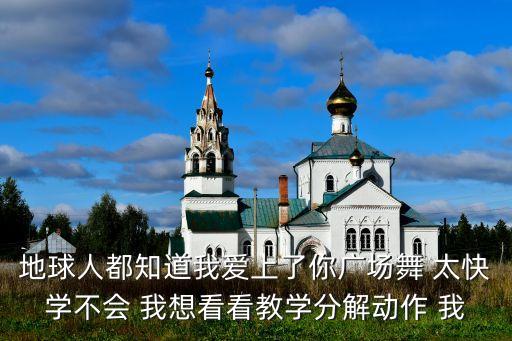 地球人都知道我爱上了你广场舞 太快学不会 我想看看教学分解动作 我