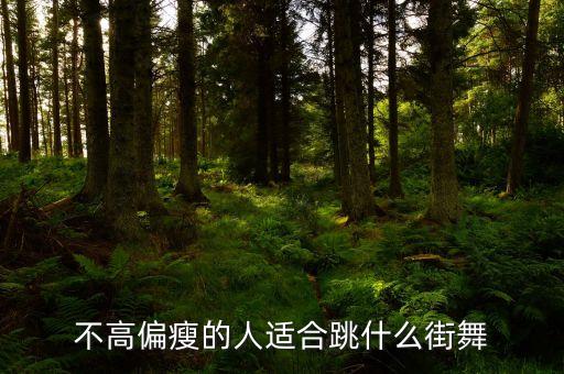 不高偏瘦的人适合跳什么街舞