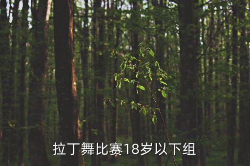 拉丁舞比赛18岁以下组