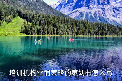 培训机构营销策略的策划书怎么写