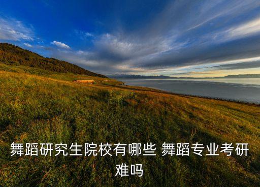 舞蹈研究生比较好考的学校有哪些，艺术生考研什么学校好呢