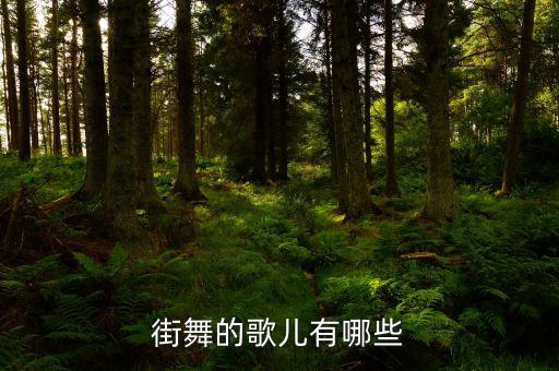 街舞的歌儿有哪些