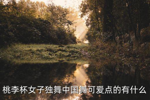 桃李杯女子独舞中国舞可爱点的有什么