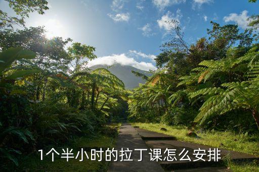 1个半小时的拉丁课怎么安排