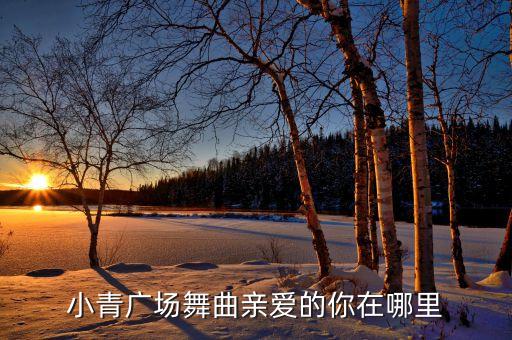 小青广场舞曲亲爱的你在哪里