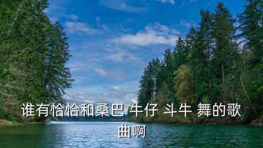 谁有恰恰和桑巴 牛仔 斗牛 舞的歌曲啊