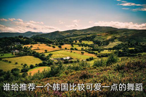 韩国可爱的舞蹈有哪些，急求几个可爱清新的韩国舞蹈