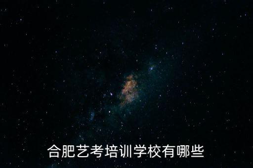 合肥艺考培训学校有哪些