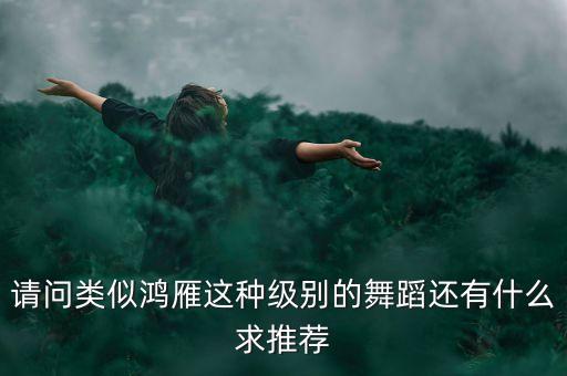 请问类似鸿雁这种级别的舞蹈还有什么求推荐