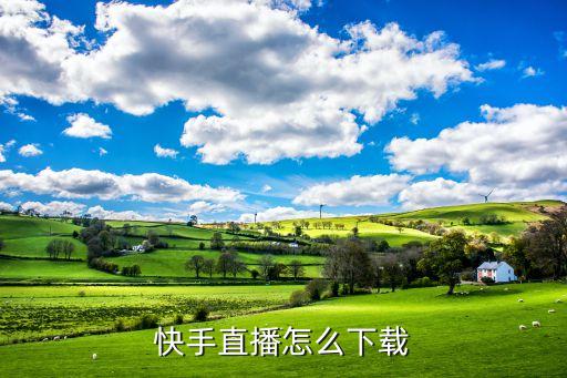 快手直播平台下载app，如何开通快手直播
