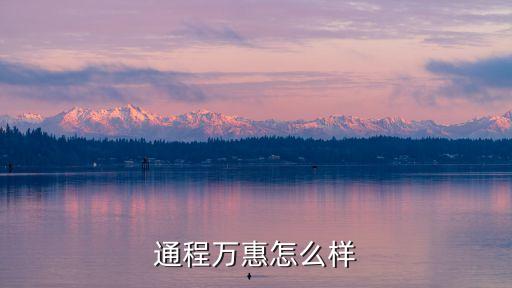 通程万惠怎么样
