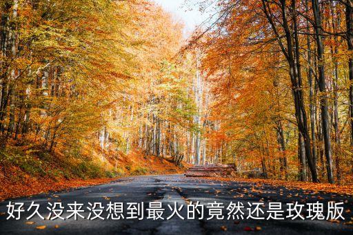 好久没来没想到最火的竟然还是玫瑰版