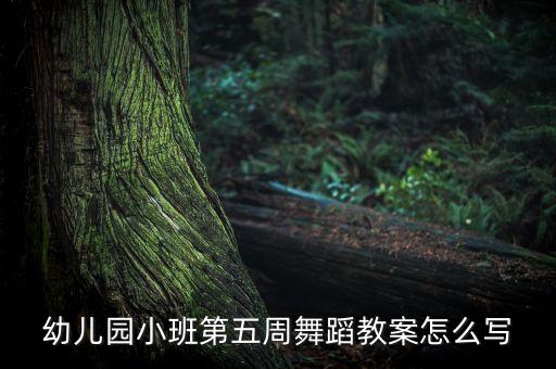 幼儿园小班第五周舞蹈教案怎么写