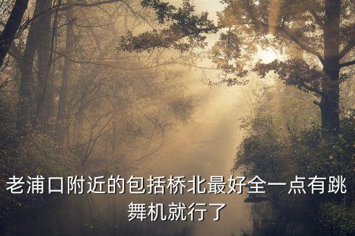 老浦口附近的包括桥北最好全一点有跳舞机就行了