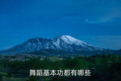 舞蹈基本功都有哪些
