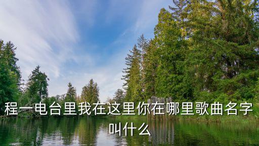 程一电台里我在这里你在哪里歌曲名字叫什么