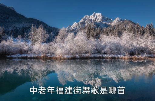 中老年福建街舞歌是哪首