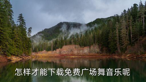 怎样才能下载免费广场舞音乐呢