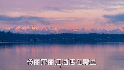 杨丽萍丽江酒店在哪里