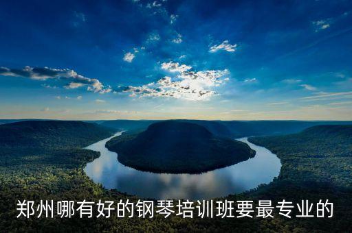 郑州哪有好的钢琴培训班要最专业的