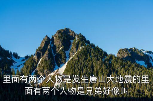 里面有两个人物是发生唐山大地震的里面有两个人物是兄弟好像叫