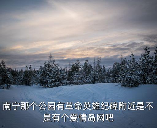 南宁那个公园有革命英雄纪碑附近是不是有个爱情岛网吧