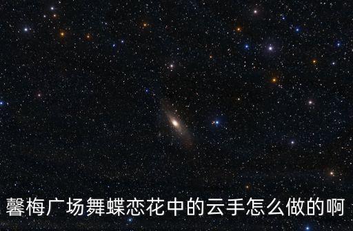 馨梅广场舞蝶恋花中的云手怎么做的啊