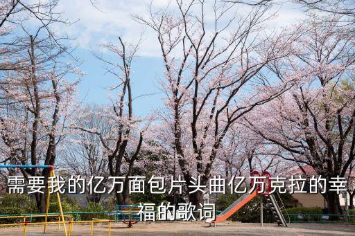 需要我的亿万面包片头曲亿万克拉的幸福的歌词