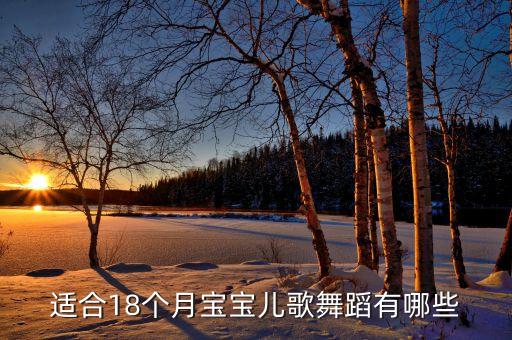 适合18个月宝宝儿歌舞蹈有哪些