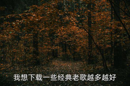 我想下载一些经典老歌越多越好