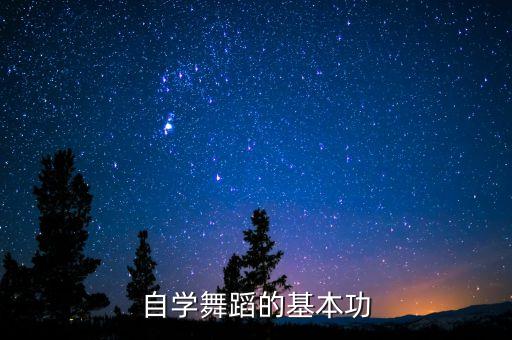 自学舞蹈的基本功