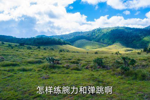 怎样练腕力和弹跳啊