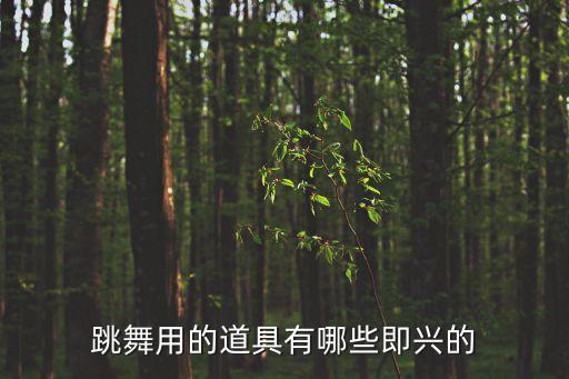跳舞用的道具有哪些即兴的