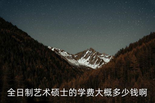 济南舞研艺考学费多少钱，全日制艺术硕士的学费大概多少钱啊