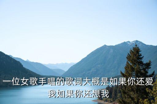 一位女歌手唱的歌词大概是如果你还爱我如果你还想我