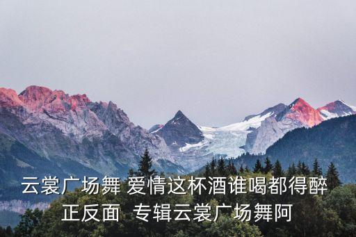 云裳广场舞 爱情这杯酒谁喝都得醉 正反面  专辑云裳广场舞阿