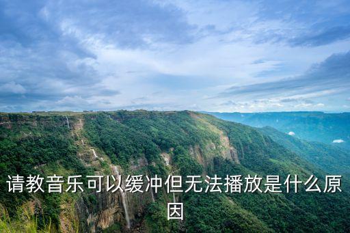 请教音乐可以缓冲但无法播放是什么原因