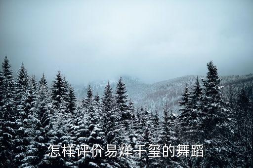 怎样评价易烊千玺的舞蹈