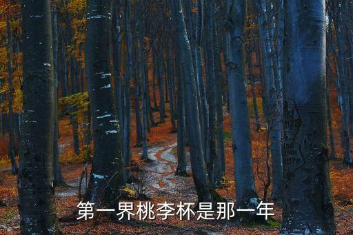 第一界桃李杯是那一年