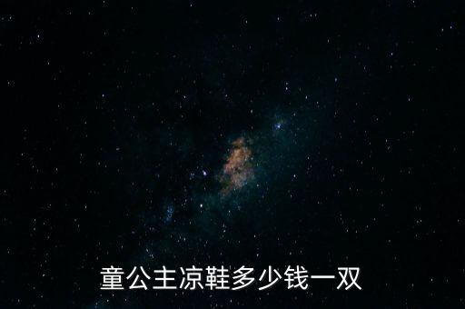 童公主凉鞋多少钱一双