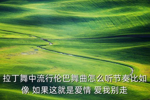 拉丁舞中流行伦巴舞曲怎么听节奏比如像 如果这就是爱情 爱我别走