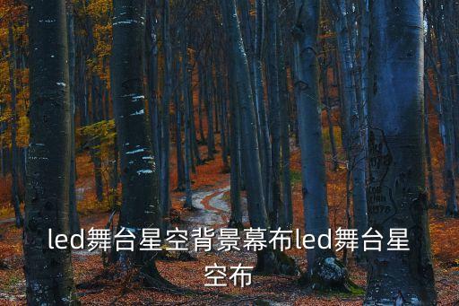 舞台幕布，led舞台星空背景幕布led舞台星空布