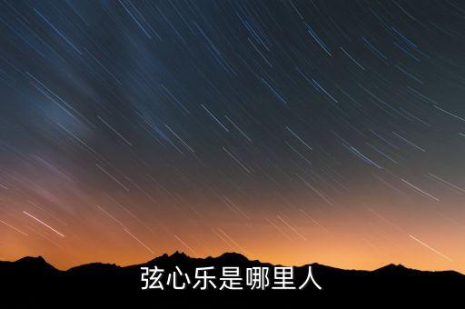 弦心乐是哪里人