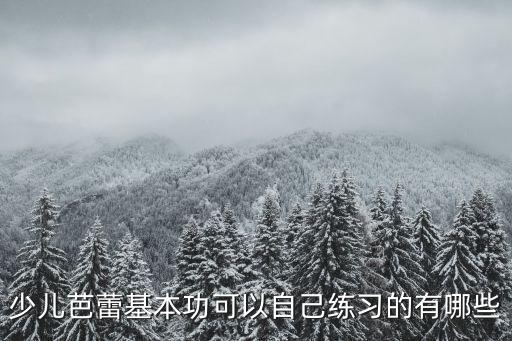 少儿芭蕾基本功可以自己练习的有哪些
