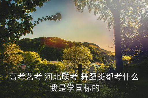 艺考国标舞考试内容有哪些，考舞蹈学院的国标系到底要考什么