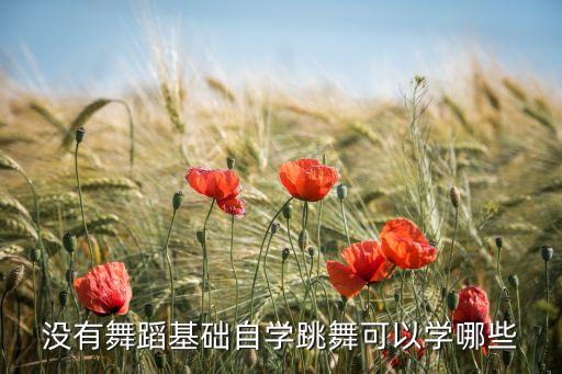什么舞蹈适合自学，没有舞蹈基础自学跳舞可以学哪些