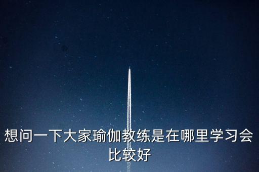 想问一下大家瑜伽教练是在哪里学习会比较好