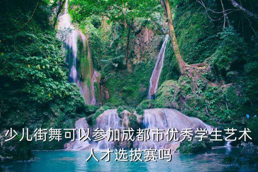 少儿街舞可以参加成都市优秀学生艺术人才选拔赛吗