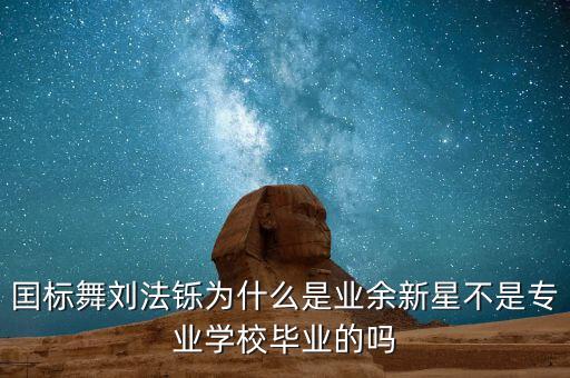 囯标舞刘法铄为什么是业余新星不是专业学校毕业的吗